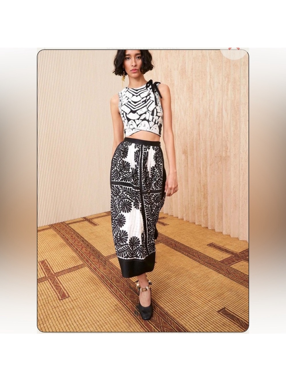 ulla johnson midi skirt